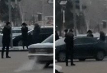 Прохожий в Нур-Султане отрегулировал дорожное движение вместо полицейских