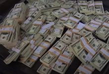 Почти один миллион "долларов" сожгли в Алматы (видео)