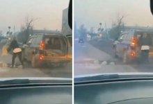 "Для чего акимат?": девушка вручную засыпала яму на трассе в Алматинской области