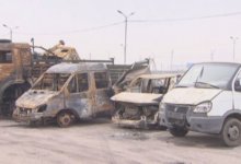 Более 140 сгоревших и обстрелянных машин вывезли на штрафстоянку после беспорядков в Алматы