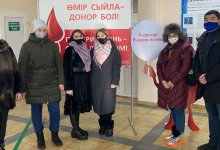 В СКО устроили акцию по сбору крови для пострадавших алматинцев