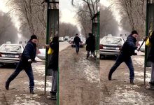 Избил дедушку дубинкой: алматинские полицейские ищут нападавшего