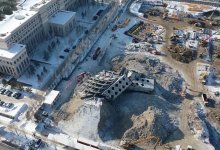 Снесенное в Нур-Султане здание сняли на камеру с высоты птичьего полета (ФОТО)