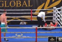 Казахстанский боксер отправил соперника в тяжелый нокаут (ВИДЕО)