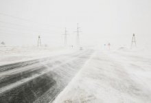 Трассу Ушарал – Достык закрыли из-за сильного бурана