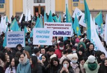В Алматы проходит митинг в поддержку "Нового Казахстана"