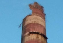 Момент обрушения трубы ТЭЦ в Петропавловске попал на видео