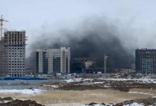 Астанчан напугал густой черный дым в жилом массиве