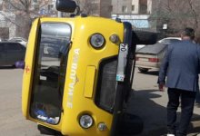 ДТП в Актобе: водитель легковушки не уступил дорогу скорой помощи