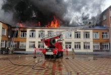 Восьмиклассница пострадала при пожаре в школе Павлодара