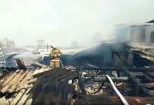 Половина колбасного цеха сгорела в Акмолинской области