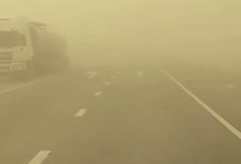 Из-за пыльной бури закрыли дорогу в Мангистауской области