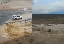 Селевой поток после дождя обрушился на трассу Актау – Жанаозен (ВИДЕО)