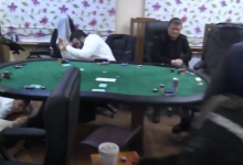 Облаву на карагандинский покерный клуб сняли на видео