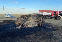 В Петропавловске в результате ДТП сгорела машина