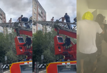 Женщину с двумя детьми госпитализировали из-за пожара в многоквартирном доме в Семее