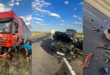 Легковушка с семьей влетела в грузовик на трассе Актюбинской области