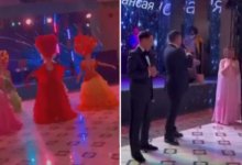 Торт за 20 тыс. долларов: в Сети распространяется видео свадьбы “сына полицейского начальника” (ВИДЕО)