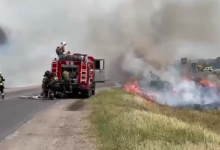 Столичный вертолет тушит лесные пожары в Карагандинской области (ВИДЕО)