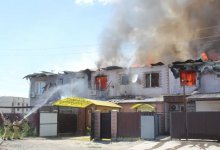 Жилой комплекс выгорел в Атырау