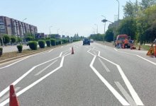 Необычная разметка на дороге напугала карагандинцев