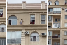 Детей, бегающих по карнизу ЖК, сняли на видео в Актау