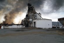 Свыше тысячи тонн льна сгорело при пожаре на элеваторе в Костанайской области