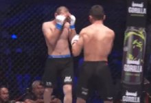 Нокаутом победил чемпион мира из Казахстана в первом раунде в лиге Хабиба (ВИДЕО)