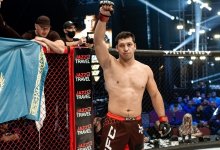 Главный бой: казахстанский чемпион вошел в историю на глазах у Хабиба Нурмагомедова