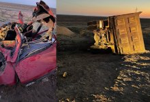 Супруги и их трое детей насмерть разбились в Карагандинской области