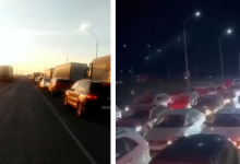 Километровые пробки у границы с Казахстаном образовались в России