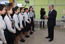 Глава государства посетил гимназию для одаренных детей в Павлодарской области