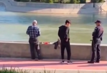 Подросток с игрушечным пистолетом устроил пранк над сотрудником Нацгвардии в Ташкенте