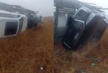 Пьяный водитель опрокинул автовоз с шестью машинами в Акмолинской области