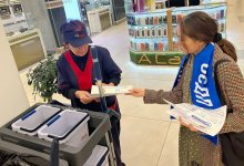 Штаб кандидата от оппозиции Ауесбаева раздал агитматериалы в ТРЦ Алматы