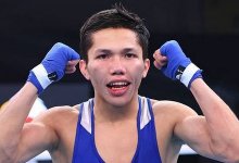 19-летний казахстанец одержал первую победу на чемпионате Азии по боксу