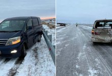 Танцы на льду: количество ДТП из-за гололеда резко выросло в Павлодарской области