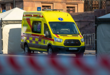 Машина скорой помощи с беременной женщиной загорелась на трассе в Жетысу