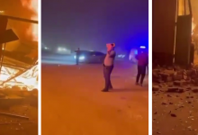 Автомойка полностью сгорела на Кульджинском тракте (ВИДЕО)