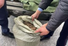 Четыре мешка “травы” вез в багажнике житель Туркестанской области (ВИДЕО)