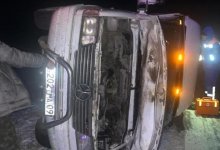 Микроавтобус с 19 пассажирами перевернулся на трассе Кызылорда – Павлодар