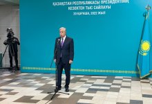 Токаев проголосовал на выборах президента Казахстана