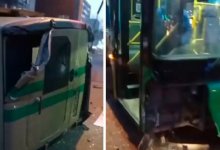 Автобус столкнулся с инкассаторской машиной в Алматы