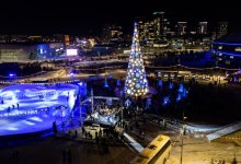 Главная елка Астаны вошла в десятку самых высоких в СНГ