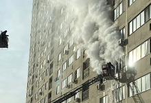 75 жильцов эвакуированы при пожаре в многоэтажке Алматы