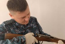 Винтовку времен Первой мировой войны принес сельчанин полицейским в Улытау