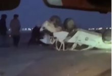 ДТП после ДТП: внедорожник насмерть сбил водителя перевернутого авто в Павлодарской области (ВИДЕО)