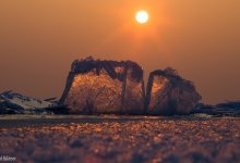 Каким стало покрытое льдинами Капчагайское водохранилище (ФОТО)