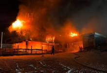 Около трех часов тушили пожар в ресторане на Шымбулаке