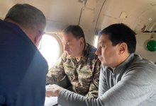 Глава МЧС облетел на вертолете Туркестанскую область